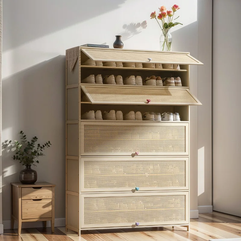 Modern and simple shoe cabinet home door against the wall, large capacity to enter the door, foreign trade is specially used