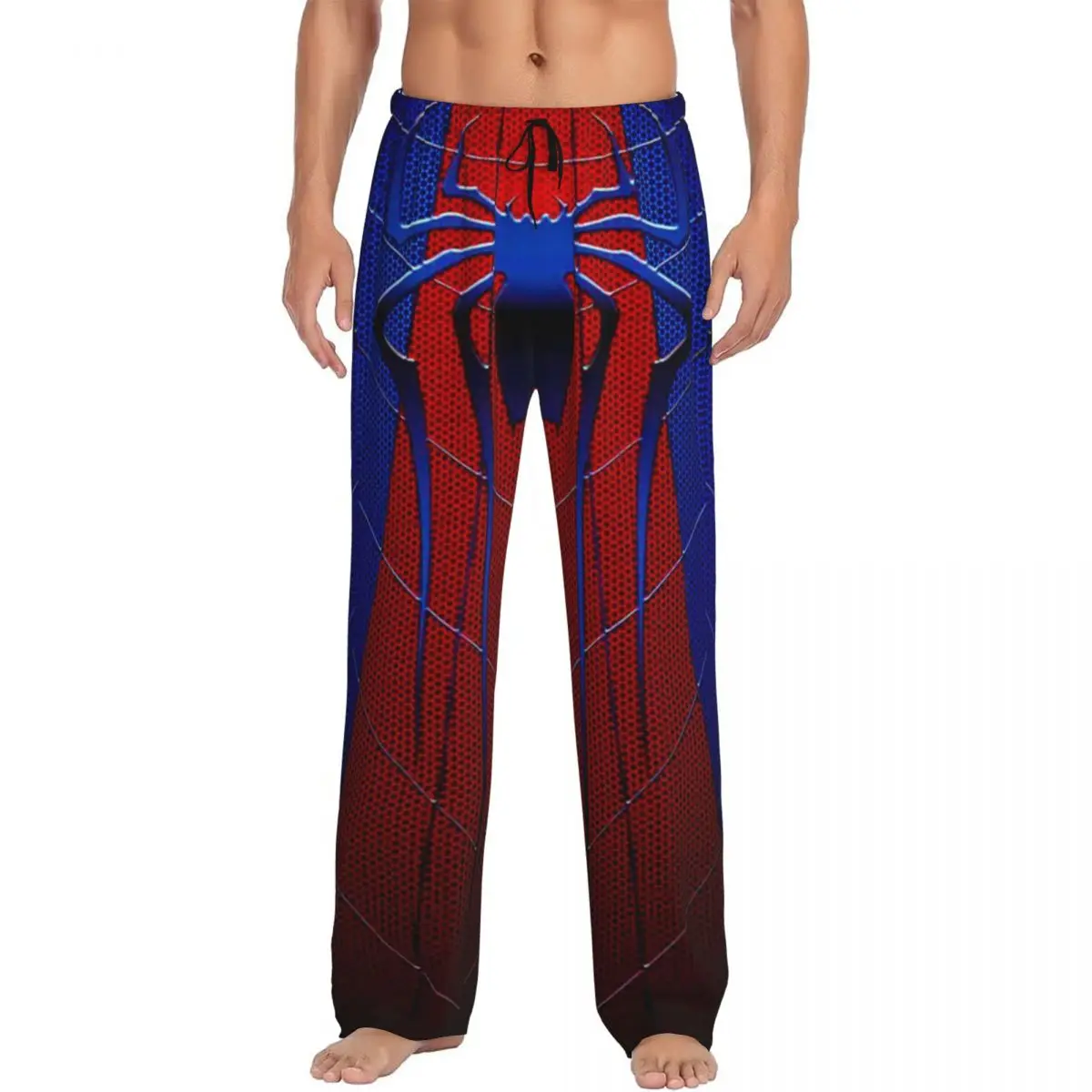 

Custom Spider Web Art Pajama Pants Men Traditional Art Sleepwear Lounge Sleep Bottoms Stretch with Pockets