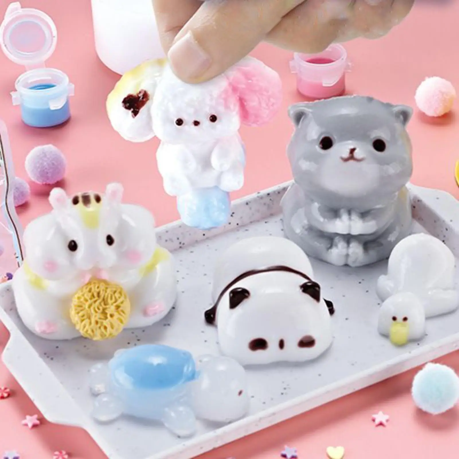 ピンチおもちゃシリコーンソフト動物スクイズ減圧おもちゃシリコーンソフトなだめるそわそわストレス緩和剤学校オフィス旅行用