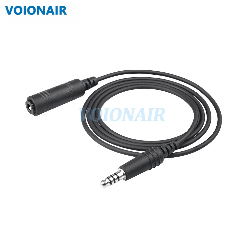 VOIONAIR General Helicopter Headsets Adapter, U-174 Headset Extension Cable