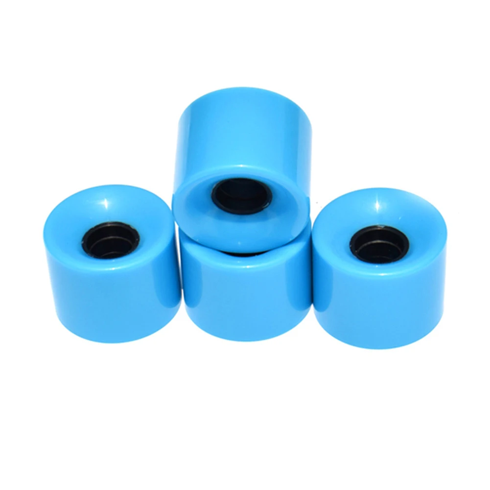 

Elevate Your Skating Experience with 4 Colorful PU Wheels Perfect Fit for Skateboard Longboard and Street Skate