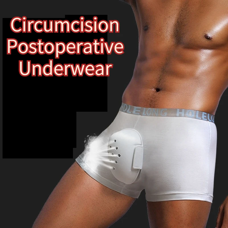 Circumcision Postoperative Underwear Aro Pants Boys Cotton Protective Cover Adult Children Boxer Phimosis Special Nursing Briefs