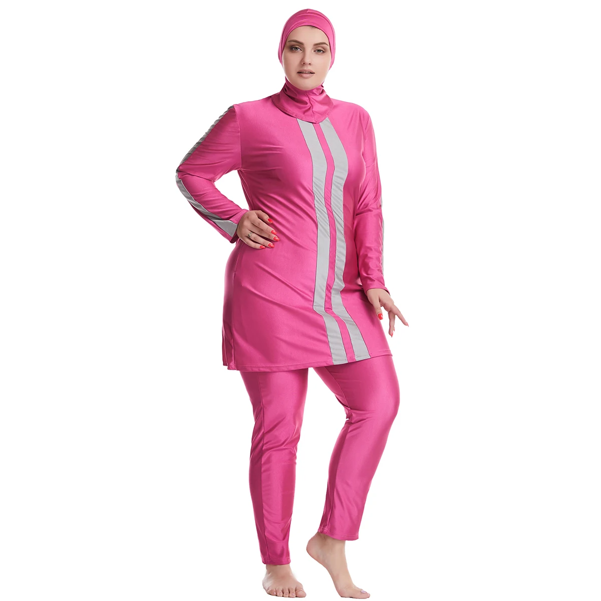 

Burkini Femme Musulmane Muslim Sets Swimwear Women Maillot De Bain Modest Swimsuit Islam Swimming Costumes Bathing Suit Borkini