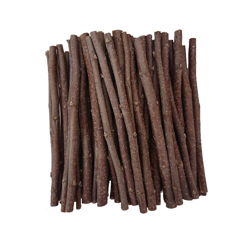 100/500G Rabbit Chew Sticks Natural Apple Tree Branch Molars Teeth Clean Bite Toys for Guinea Pigs Hamster Chinchillas Rabbit