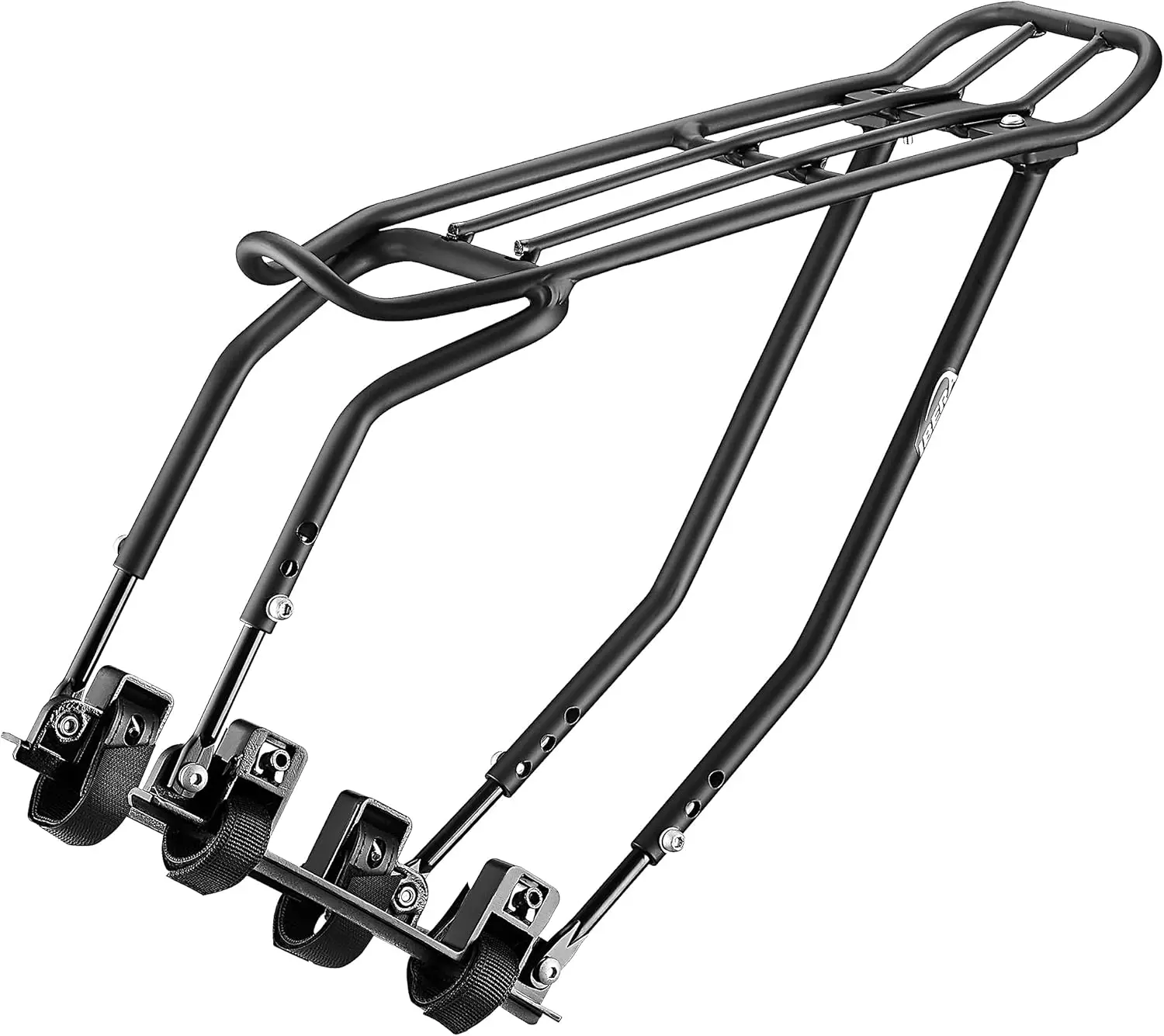 

Bicycle Touring Carrier Plus for Disc & Non-Disc Brake, Fat Tire Bikes, Height Adjustable 26"-29" Frames