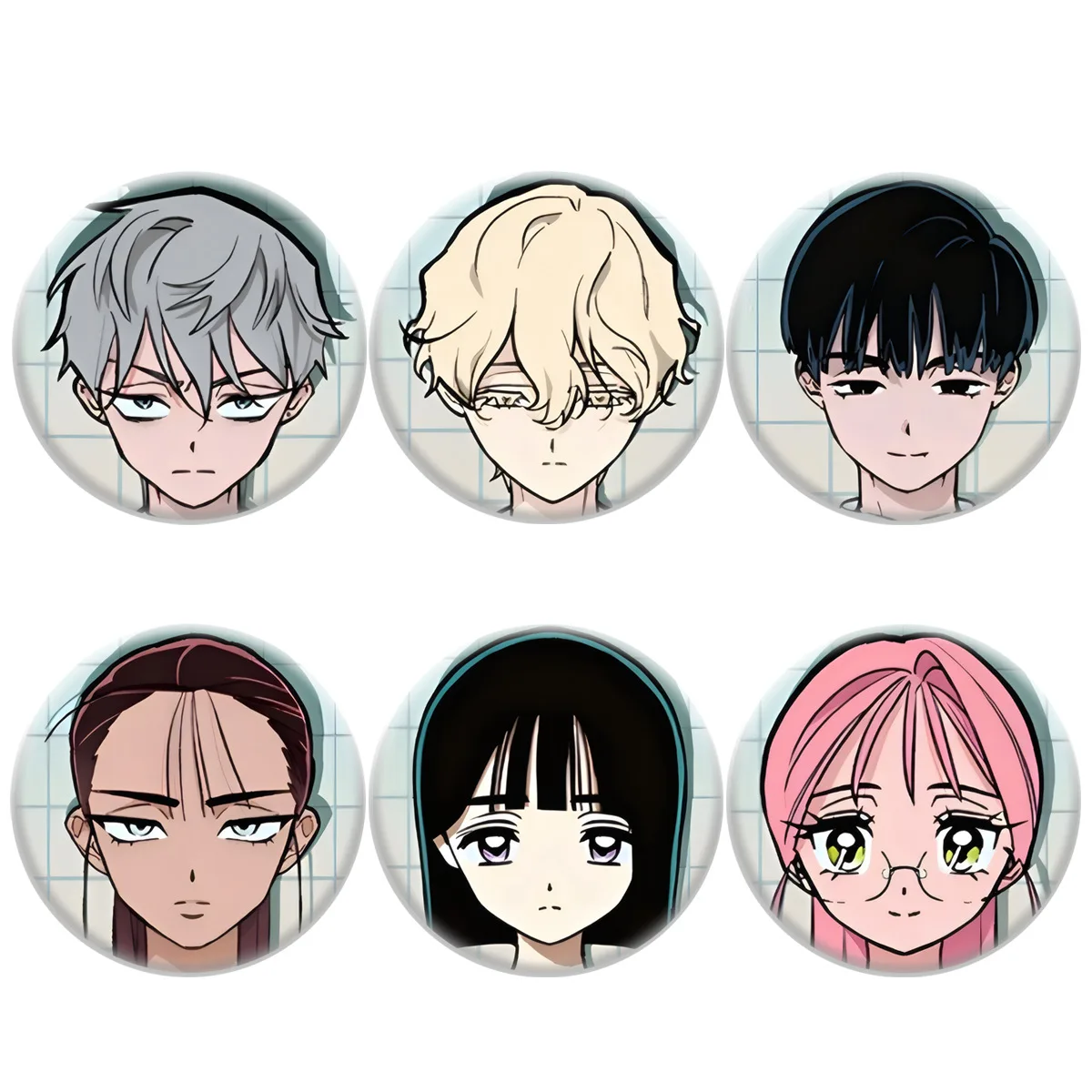 

58mm Anime Alien Stage ALNST‌ Mizi Sua Hyuna Till Ivan Luka Cosplay COSTUME Badge Pin SPTE Tinplate Brooch﻿ Prop Xmas Gilf