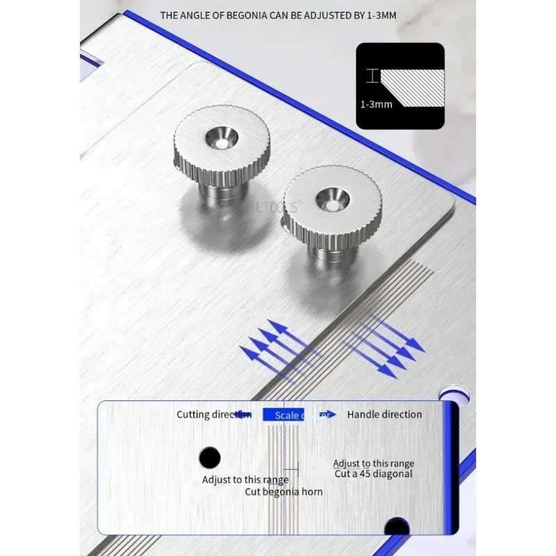 Support de meuleuse d'angle de type 100, chanfrein résistant à 45 °, outil de chanfreinage de carreaux d'angle, métal, céramique, coupe d'angle