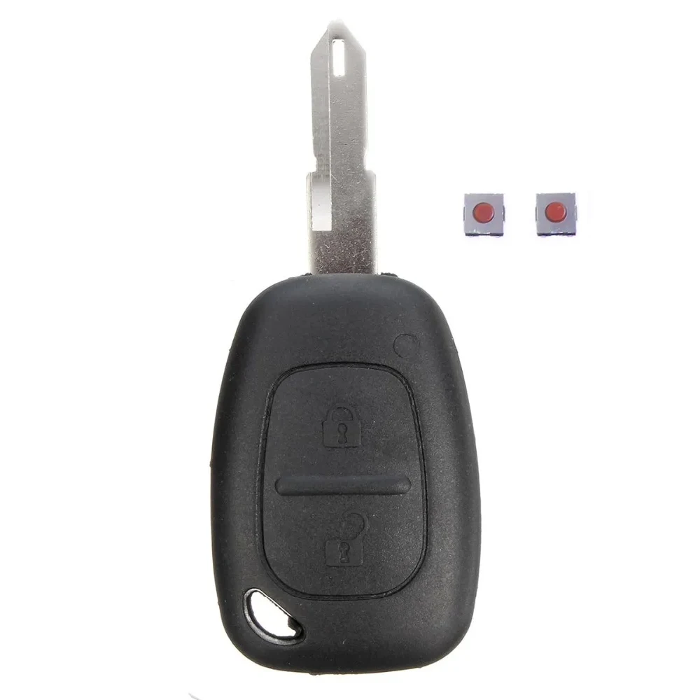 1/2pcs กุญแจรถสําหรับ Opel Vivaro สําหรับ Renault Movano Trafic สําหรับ Renault Kangoo รีโมทกุญแจรถกรณีเชลล์ 2 ปุ่ม