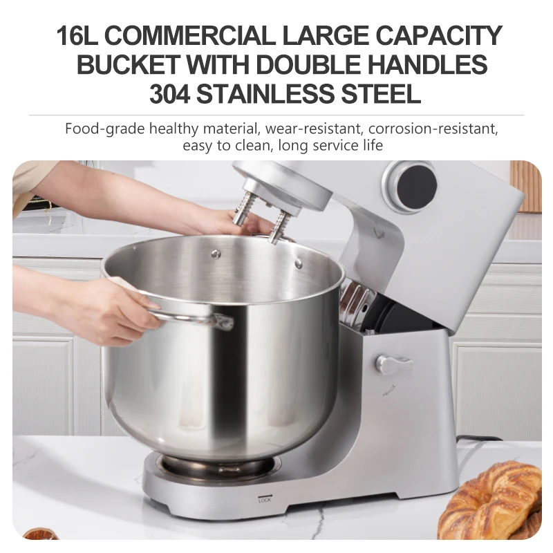 Home Appliance Stand Mixer: Electric Blender Machine with Planetary Beater Processor Support for Dough Efficient Kitchen Tool