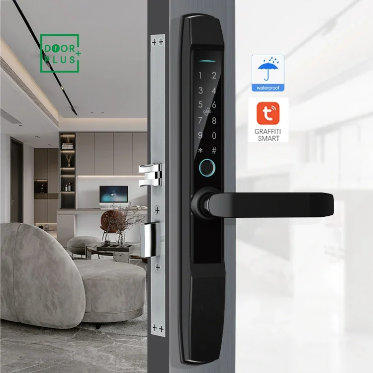 

Doorplus Smart Intelligent Fingerprint Lock Slim Smart Deadbolt Lock Wifi Sliding Door Smart Lock