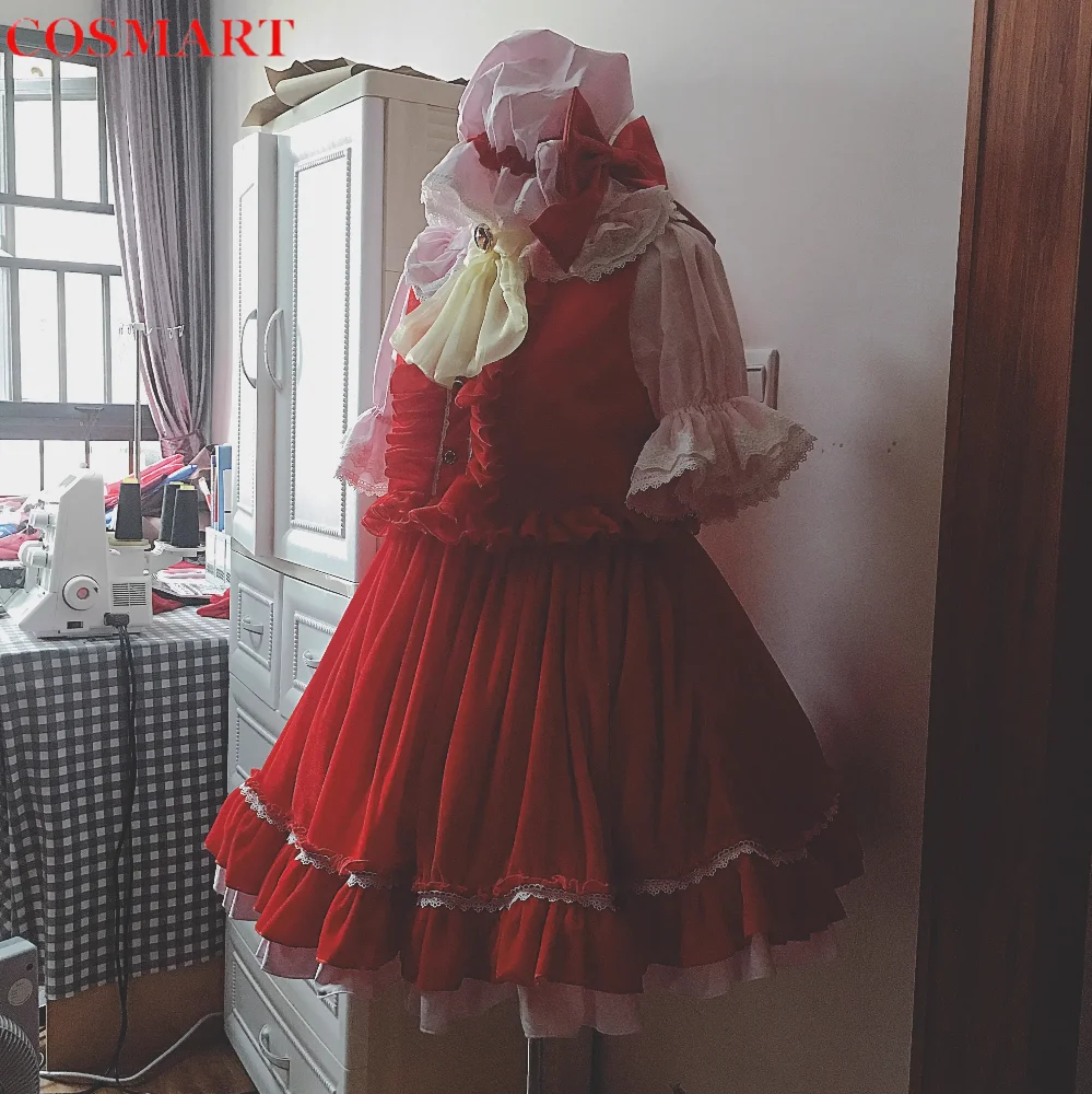 Touhou Project Flandre Scarlet Second Miss Cosplay Costume Cos Game Anime Party Uniform Hallowen Play Role Clothes Clothing