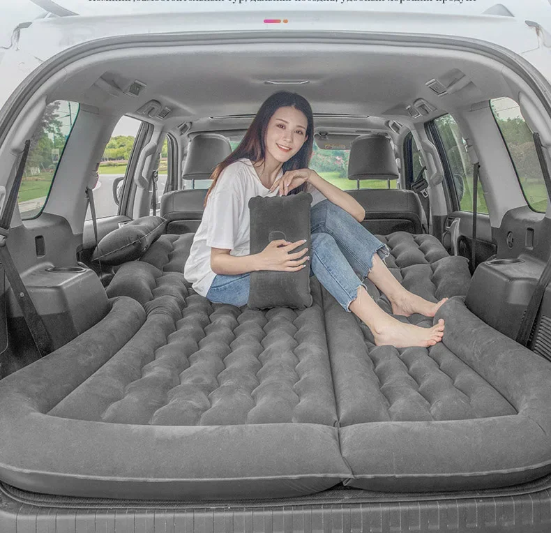 Car inflatable bed, SUV trunk mattress, car sleeping artifact, self-driving tour folding wagon air bed