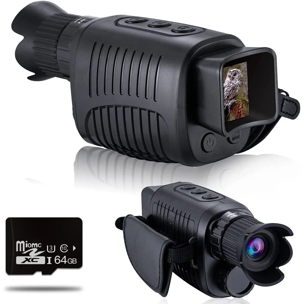 

1080P HD Monocular Night Vision Device Infrared 5x Digital Zoom Hunting Telescope Outdoor Day Night Dual Use Full Dark 300m