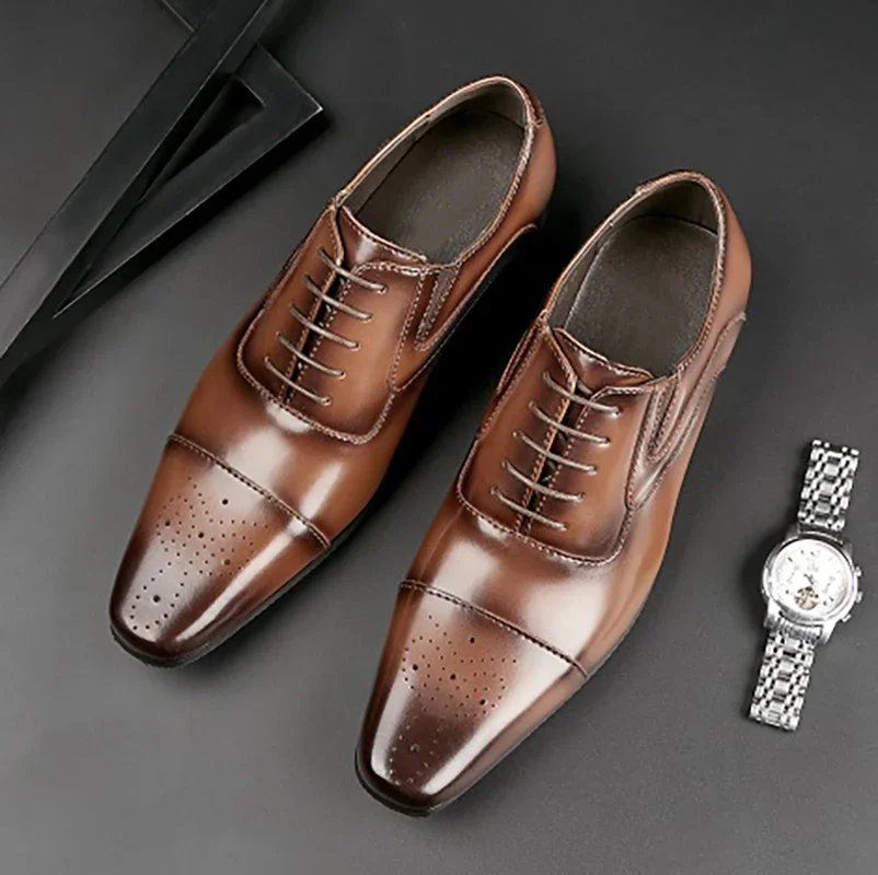 

men's classic dress shoes lace-up oxford fashion wedding party vintage men's dress shoes italian designer men's shoes