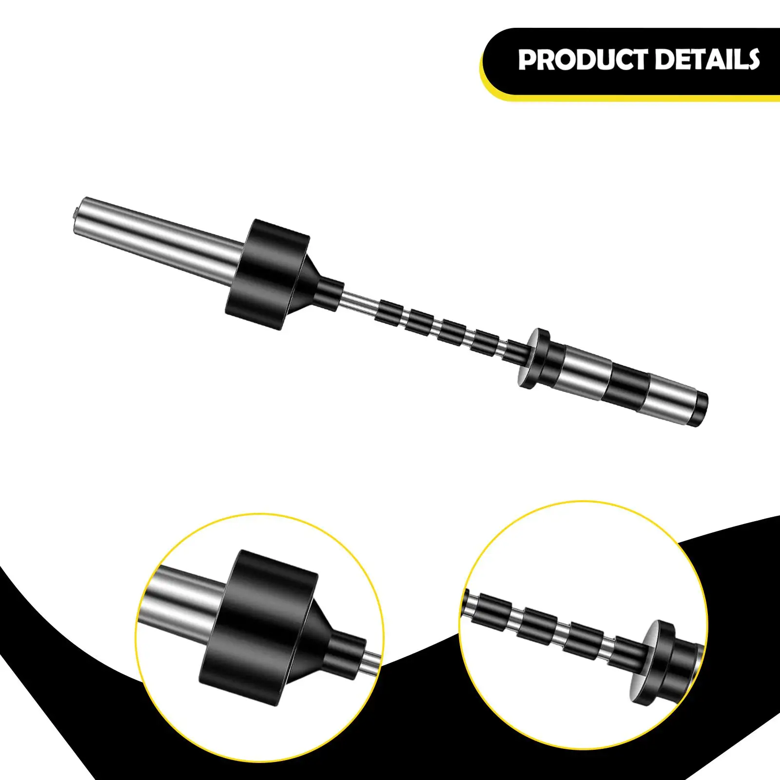 Hardened Carbon Steel Pen Mandrel Woodturning Kit Adjustable Mandrel Saver Bushings for Lathe Parts Workshop