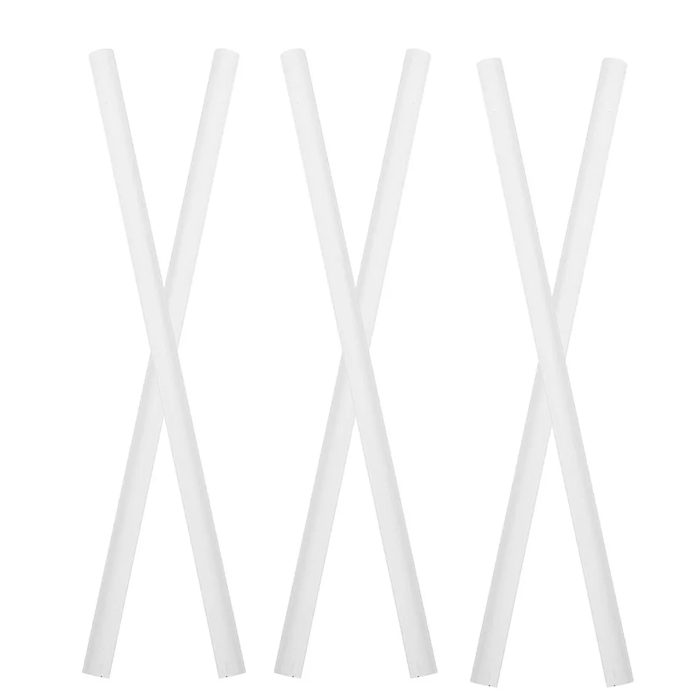6Pcs White Fabric Pencils Sewing Marking Pencil Ceramic Glass Drawing Easy Cut Woodworking Chalk Pen Woodworking Pencil