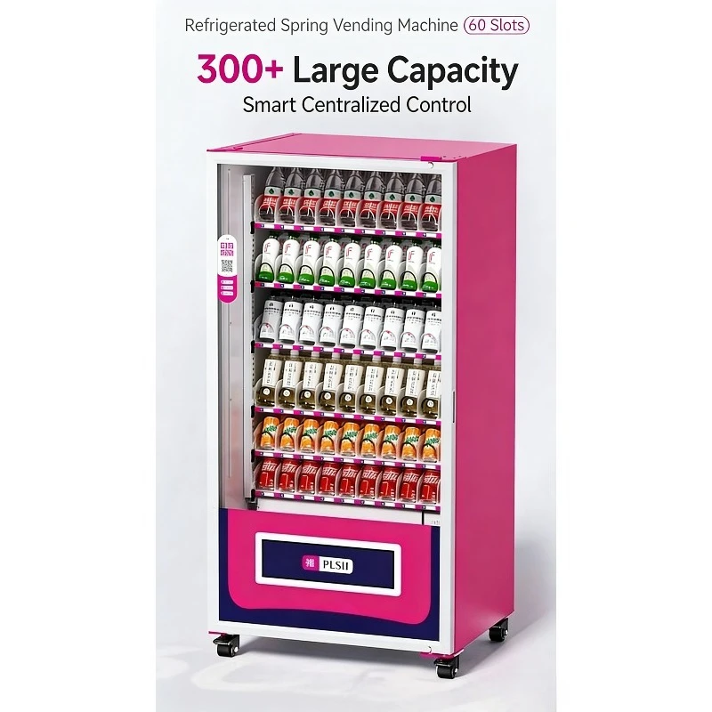 Cheap Price Automatic Smart Vending Machine Touch Screen Snack Foods Drinks Outdoor Industry Machinery Public Service Equipment