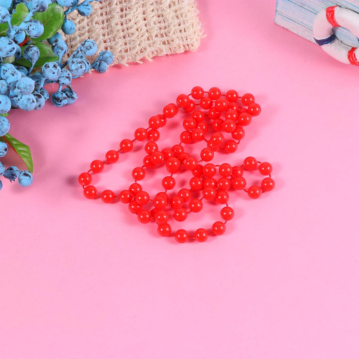 

Colorful Stylish Bead Necklace Creative Necklace 2Packs Masquerade Party Dress Decor Creative Fashion Jewelry Gift