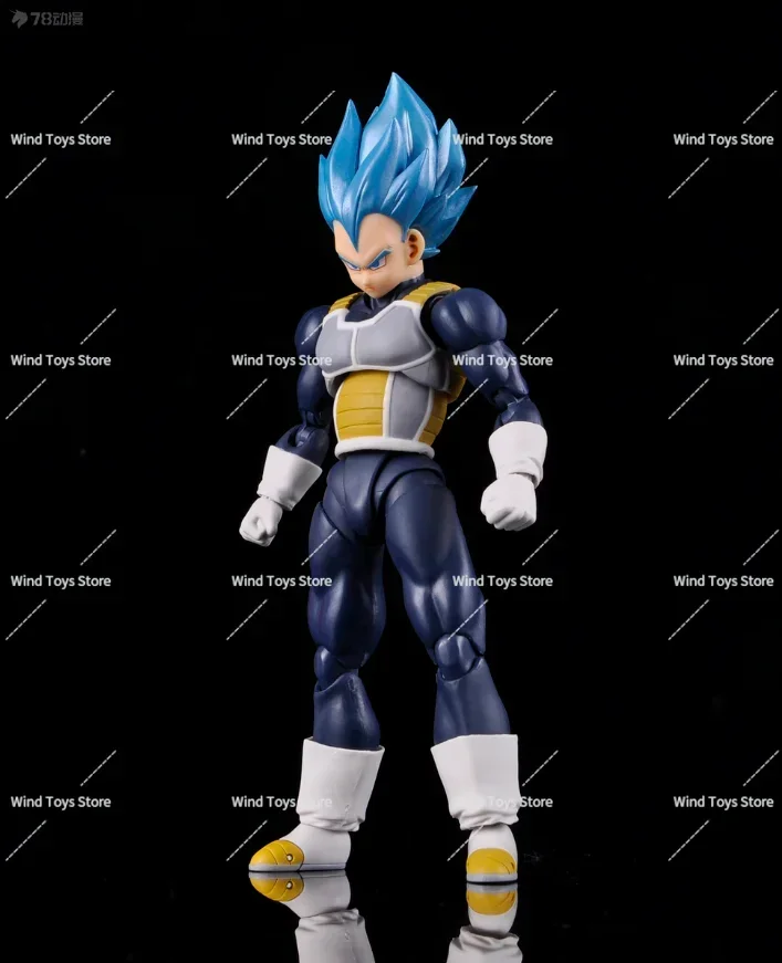 재고 있음 오리지널 SH Figuarts SHF God Vegeta Beget Figura Pvc 액션 피겨 모델 애니메이션 장난감 1/12 선물 파란 머리 빨간색