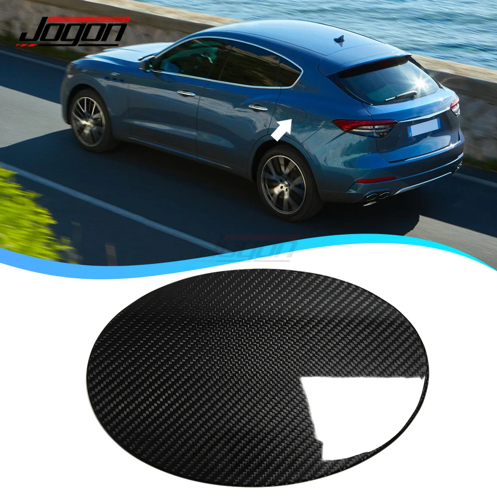 

Real Carbon Fiber New Fuel Oil Tank Cover Gas Cap Exterior Accessories For Maserati Levante 2016 2017 2018 2019 2020