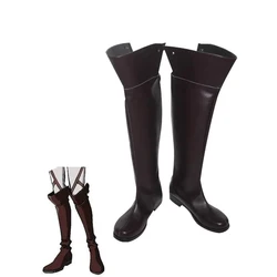 Attack Eren Jaeger scarpe Anime Titan Cosplay Mikasa Ackerman stivali marroni Design originale per uomo donna