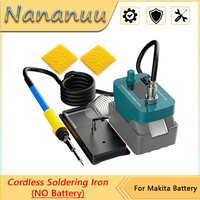 Nananuu Cordless Soldering lron Tool 300-510 Adjustment Fast Heating 60W PCB Soldering Tool For Makita 14.4V-18V Battery