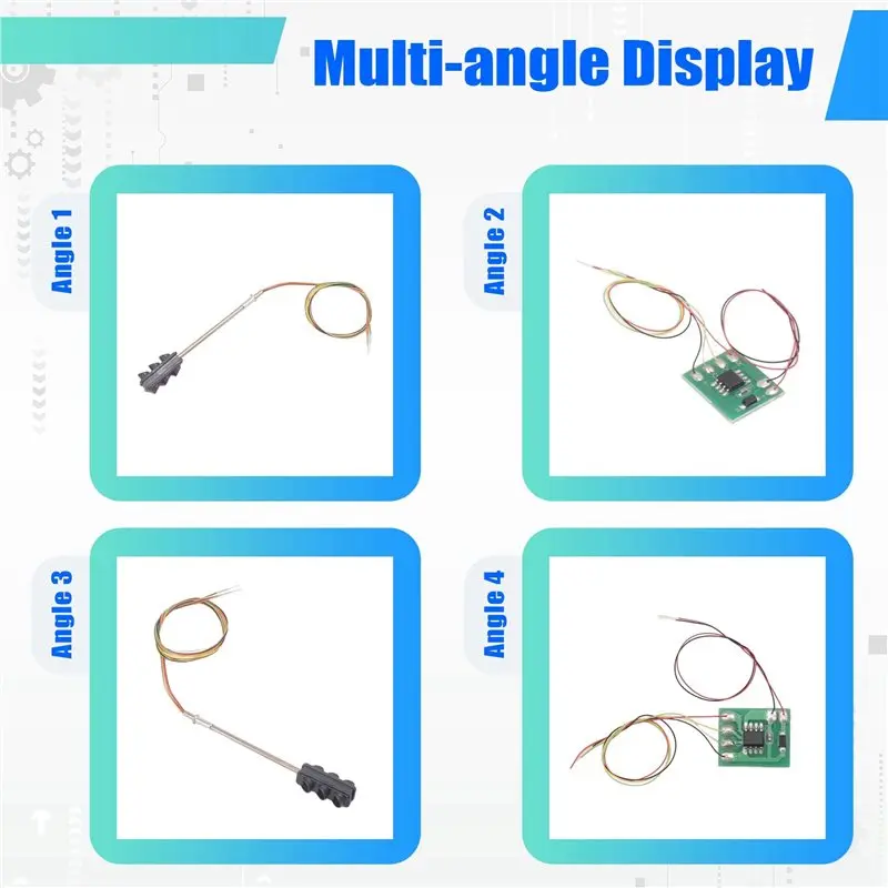 B05C-10X 3 Color Traffic Light Signals Ho Oo Scale Model 6LED For DIY Sand Table Crossing Street Construction Railway