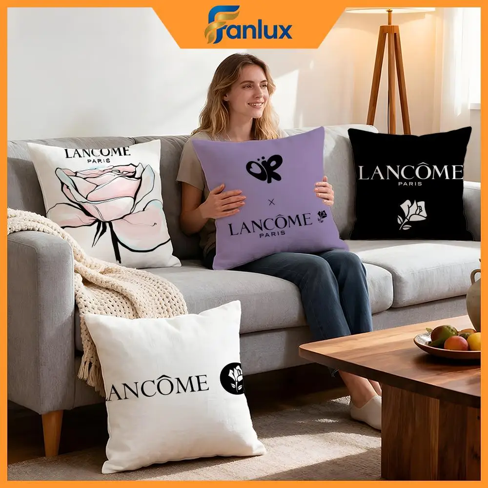 Funda de cojín de marca Lancome, 4 Uds., fundas decorativas, funda de cojín suave para decoración de sofá, fundas de almohada de 40x40 y 45x45