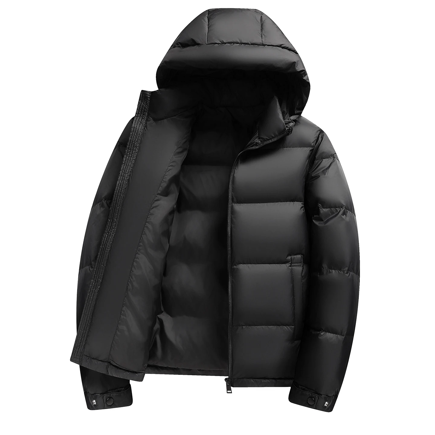 Hot selling 2026 men's 90% white duck down hooded down jacket men warm coat fashionable winter coat for middle-aged and young