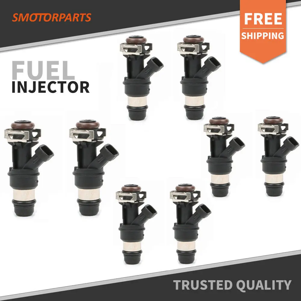 

8 PCS 80lb 830cc Fuel Injectors For GM 4.8L 5.3L 6.0L Exc.Flex 2001-2007