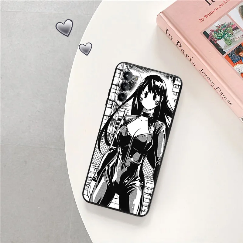 Silicone Black Phone Case for Motorola G72 G53 G73 G9 G50 G51 G60 G71 G22 G32 G52 Anime High Rise Invasion Edge 30 20 40 Cover