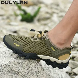 Oulylan Male Mountain Sneakers River Walking Camping Trail Shoes Spring Summer Men Outdoor Upstream Water Trekking Hiking Shoes