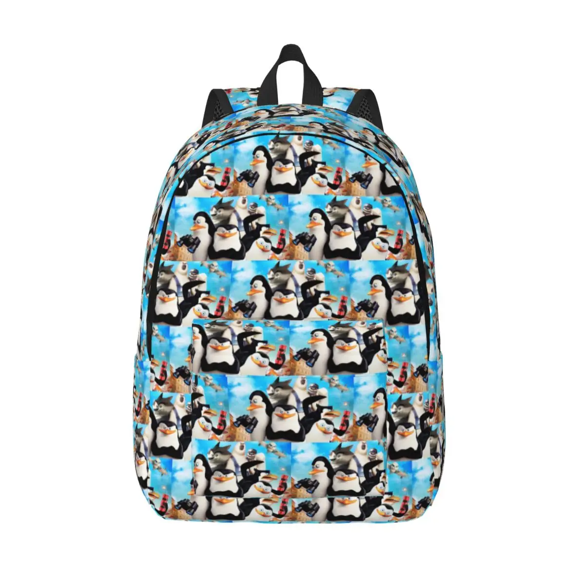 

Поза пингвины Мадагаскара, студенческий рюкзак, школьная сумка, походный дорожный рюкзак для мужчин и женщин, модная сумка для книг, сумки на плечо