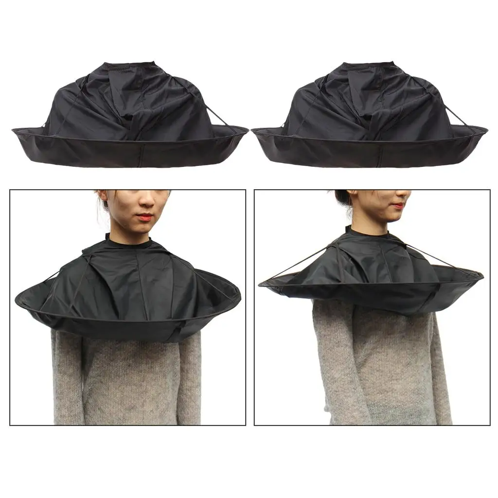 DIY Hair Cutting Cloak Umbrella Cape Smooth Hair Caps Hair Protection Gown Hairdresser Barber Kit for Salon and Household Use