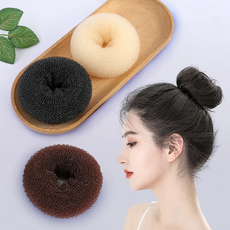 3 Colors Donut Foam Sponge Hair Binding Rings Fashion Updo Bun Hair Tools for Girls Women Hairstyles Braid Hair Accessories