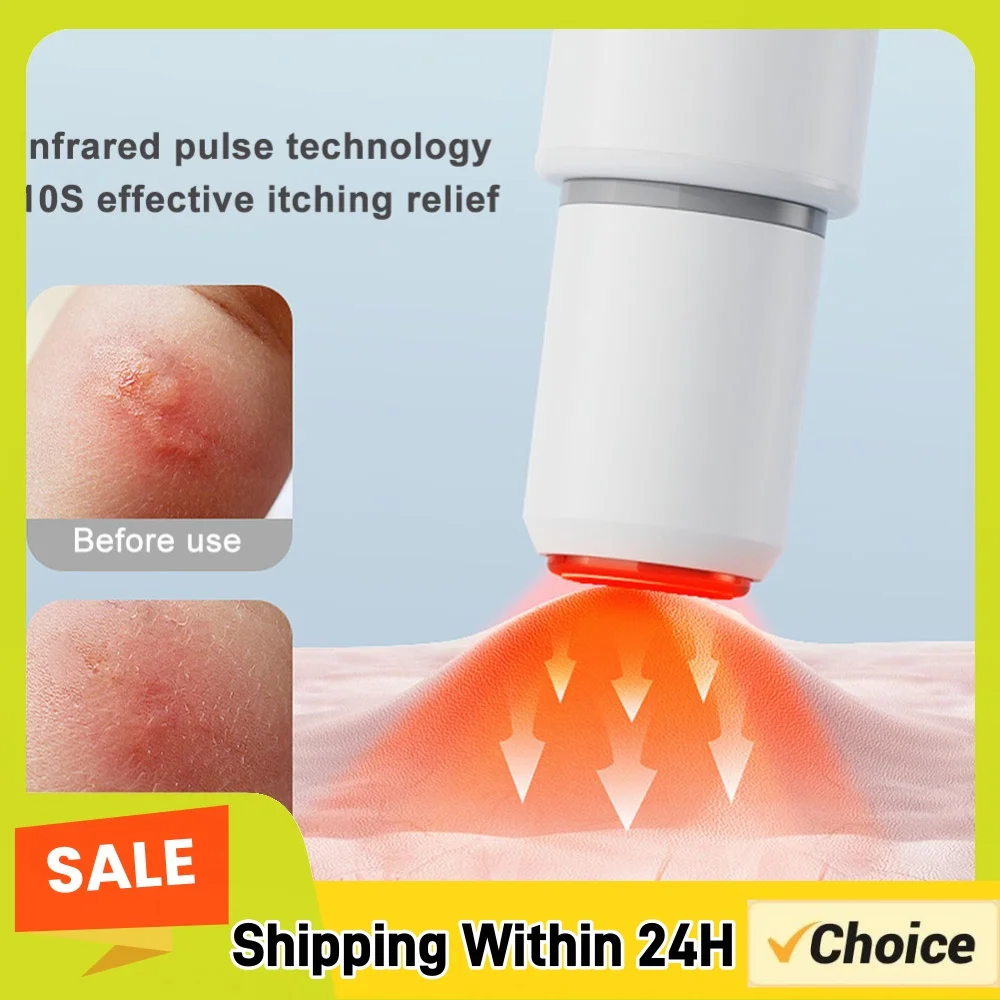 Electronic Mosquito Bite Pen Natural Portable Mosquito Insect Bite Relieve Itching Pen Chemical-Free Electric Insect Bite Healer