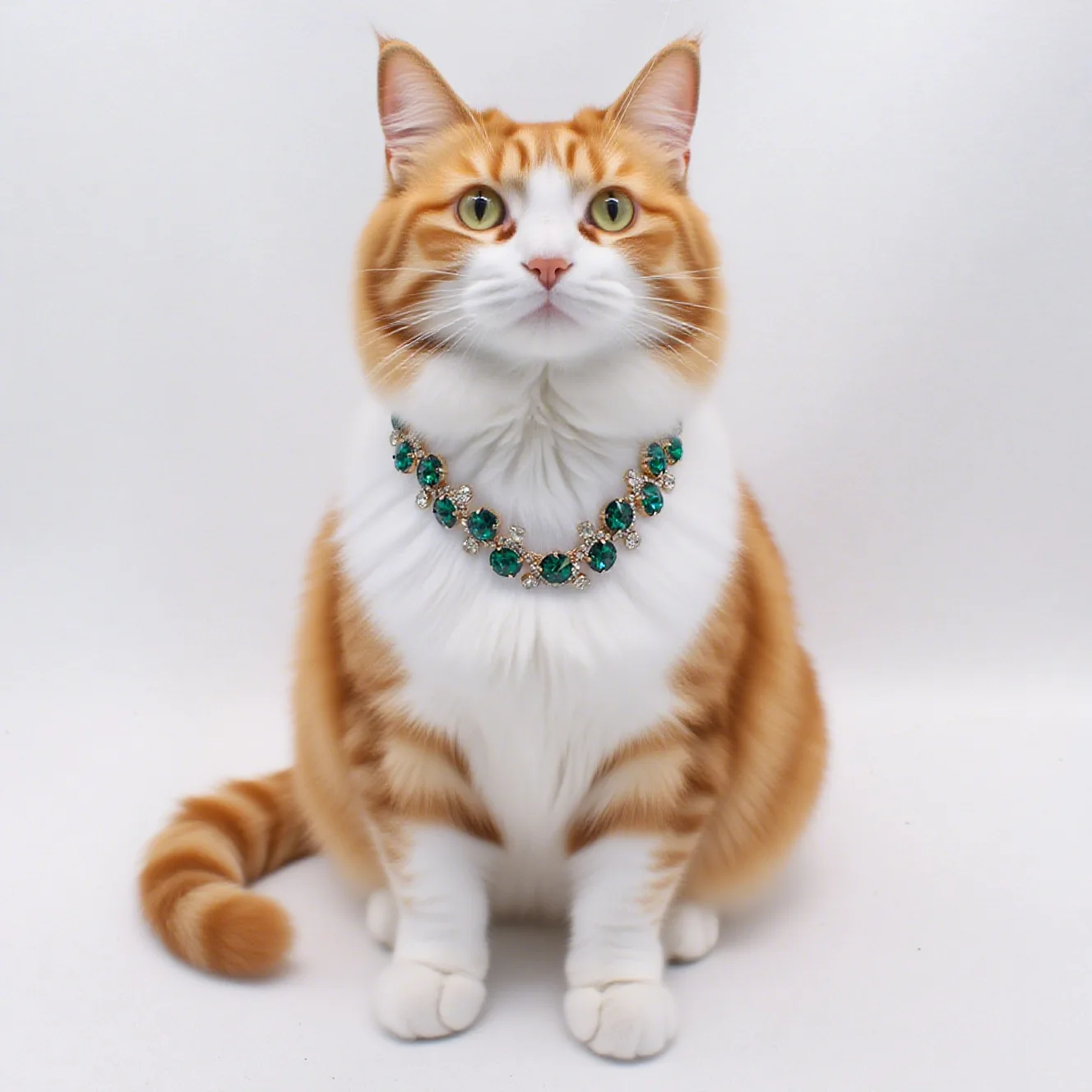 Katzen- und Hunde-Edelstein-Perlenkette Vollbesetzt mit Diamanten Hochzeits-Geburtstags-Fotografie-Halsband Haustier-Metall-Accessoires