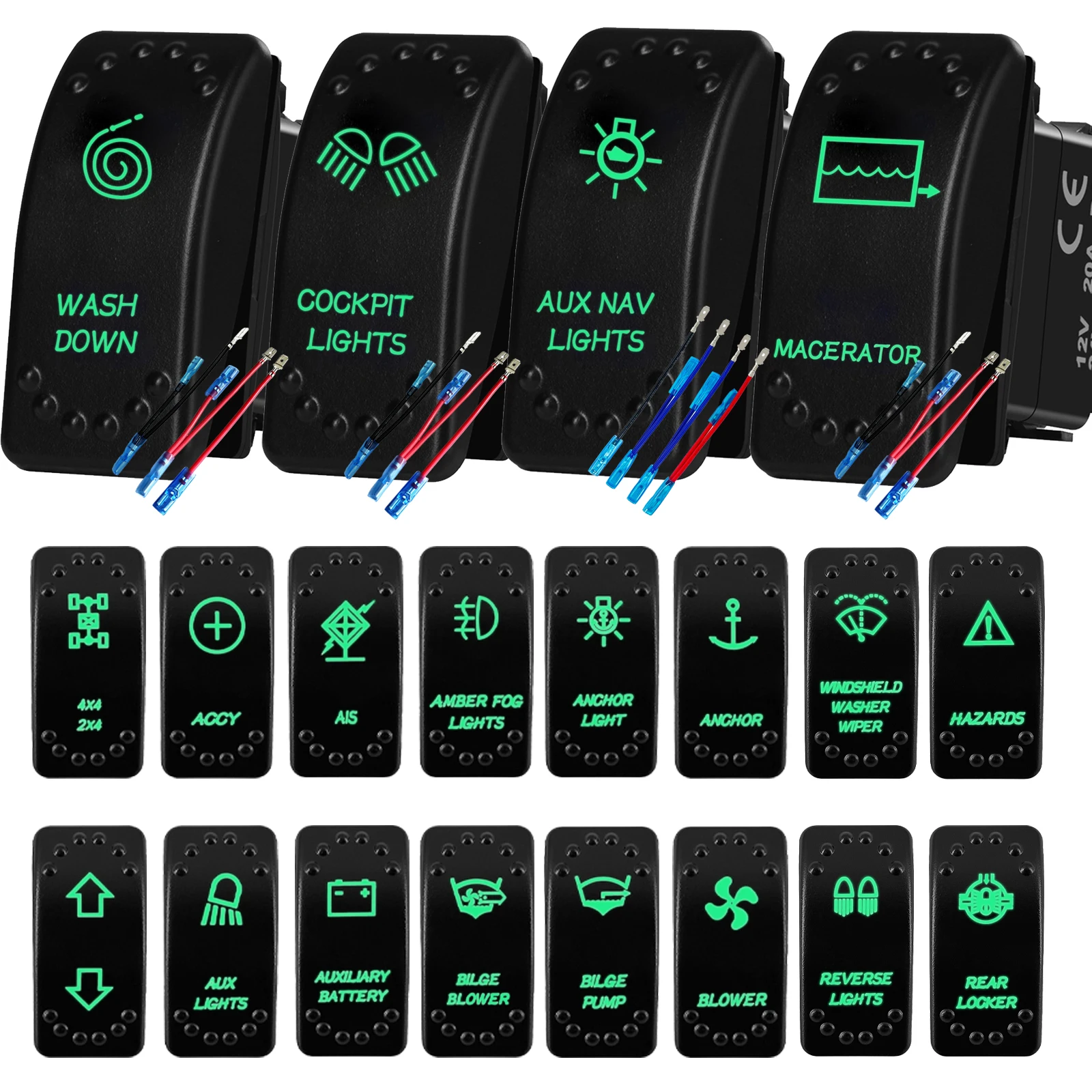 Green Led Light Bar…