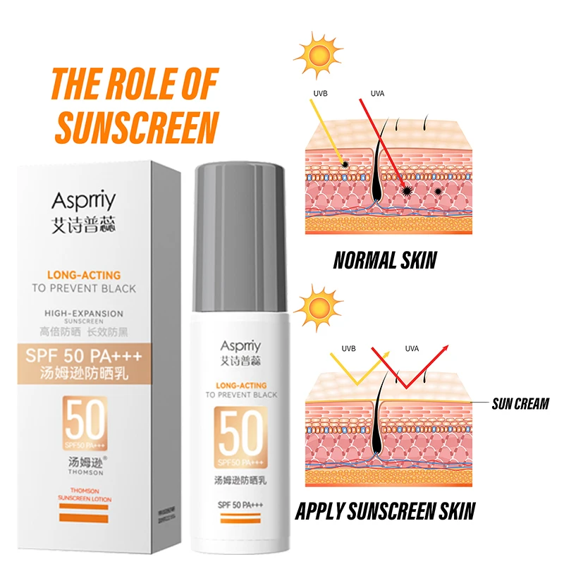 Pleťový tělo vodotěsný opalovací krém bělení slunce krém opalovací krém kůže ochranný krém omlazující oil-control hydratační spf 50