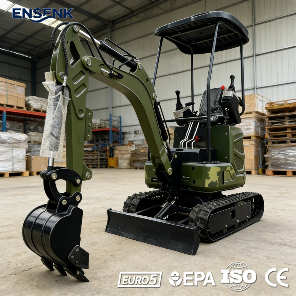 

Мини-экскаватор 0.8 т, 1.2 т, 1.8 т, дизельный двигатель EPA Euro 5 CE, многофункциональный, быстрая доставка