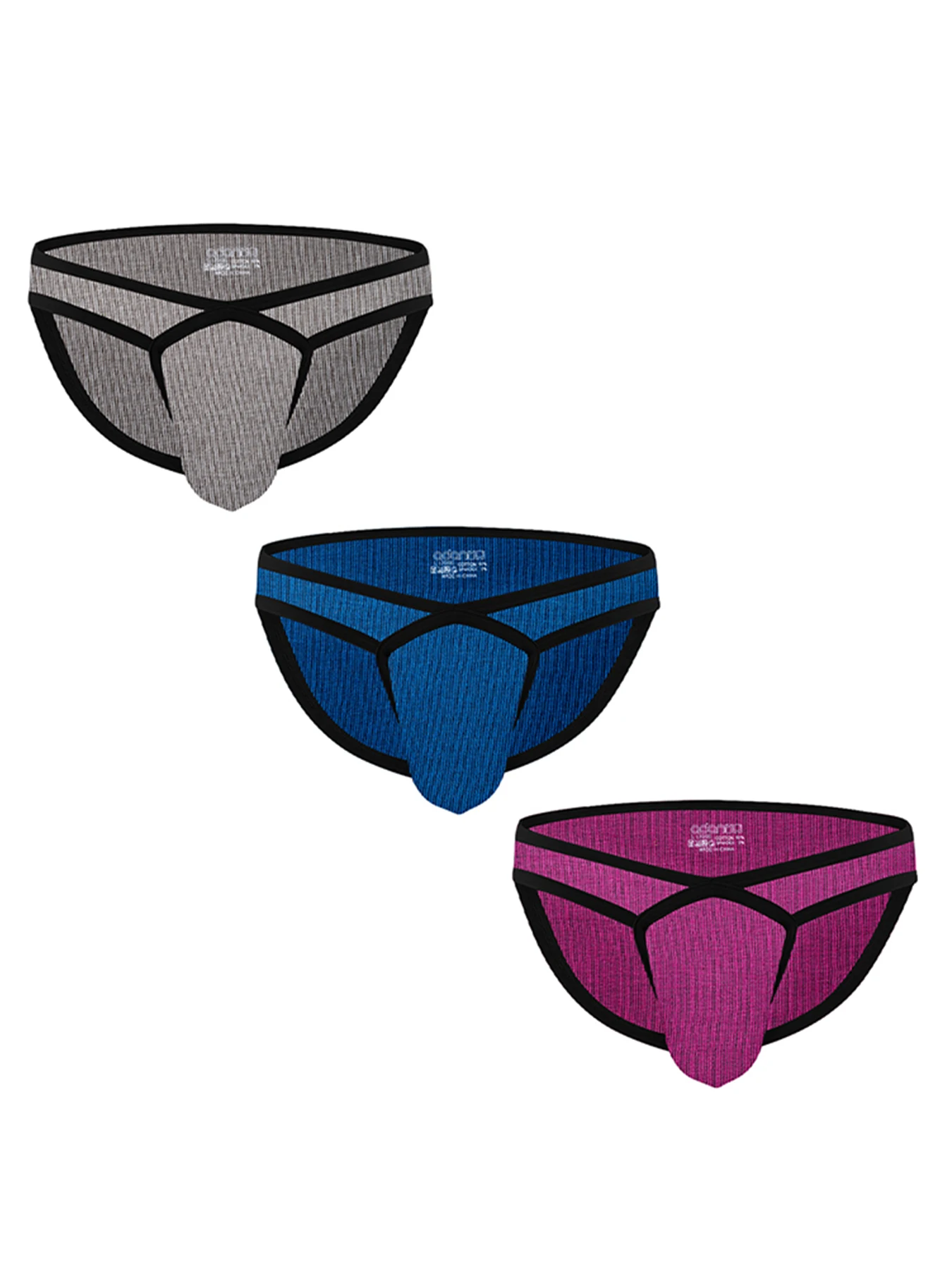 Sexy Men's U-shaped Independent Large Pocket Underwear Low Waist Sports Fitness Lifting Buttocks Cotton Comfortable Breathable