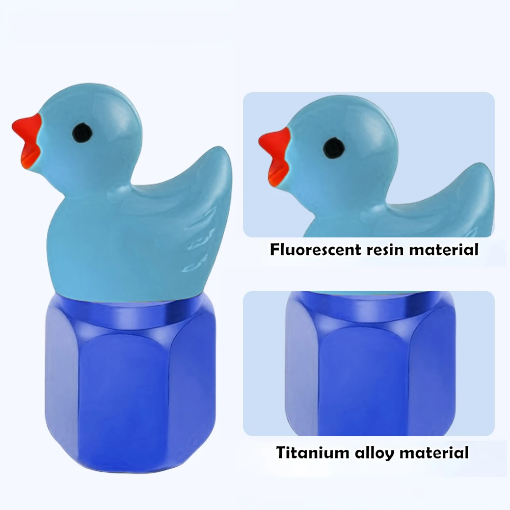 4 قطع من أغطية صمامات إطارات البط اللطيفة، أغطية جذع الصمام المزخرف العالمي لصمامات الهواء للدراجات النارية والسيارة #6