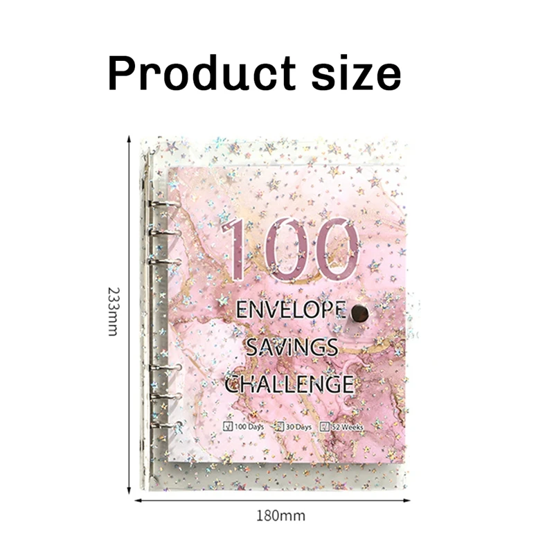 100 Envelope Challenge Binder Savings Binder For Save 5050 With Cash Envelopes For Budget Planning