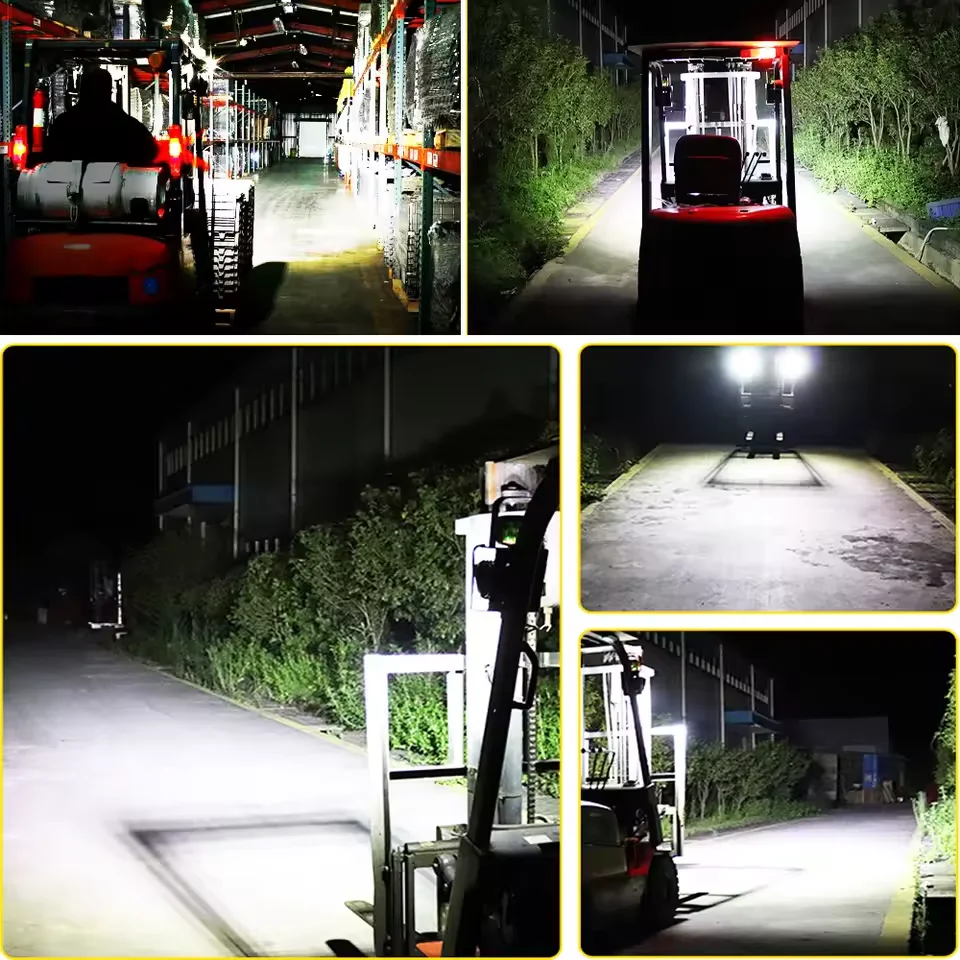 4 Inch LED Flood Light for CAT Excavator Forklift Tractor Heavy Duty Offroad 12V 24V 6240LM High Intensity Vehicle Lighting 1PC view 6