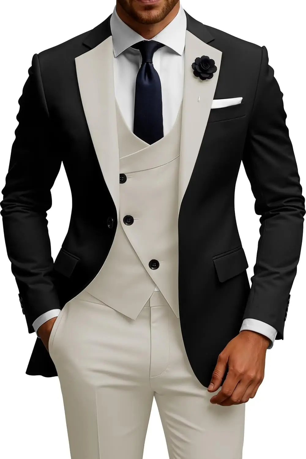 Thumbnail 4 - #41 Most Reviewed Mens Double Breasted Suits