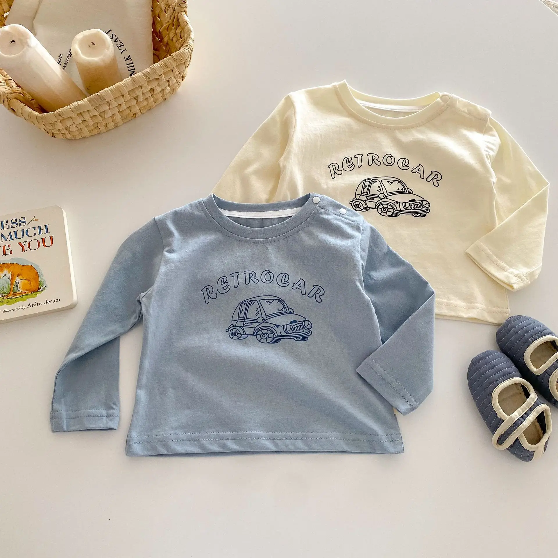 

Детская футболка с мультяшным принтом, футболка с длинным рукавом для мальчиков на осень, универсальные хлопковые топы для детей