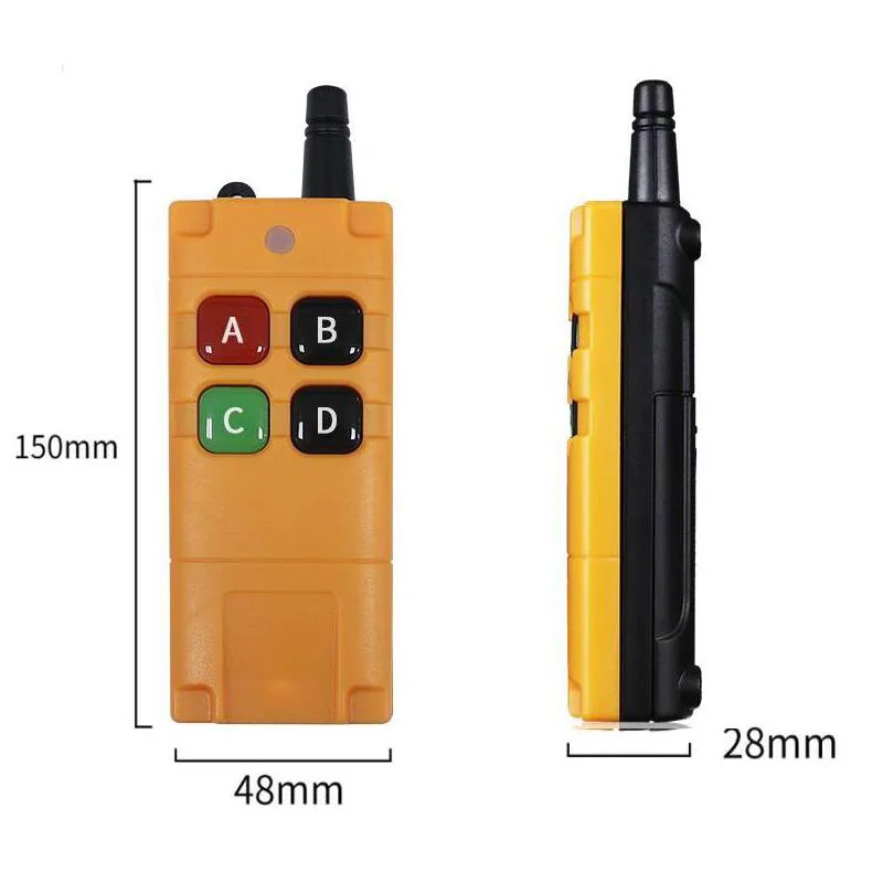 ガレージドア用ワイヤレスリモコン,受信機送信機スイッチ,電気ドア,ファン,AC 220v,4 ch,RF, 433mhz