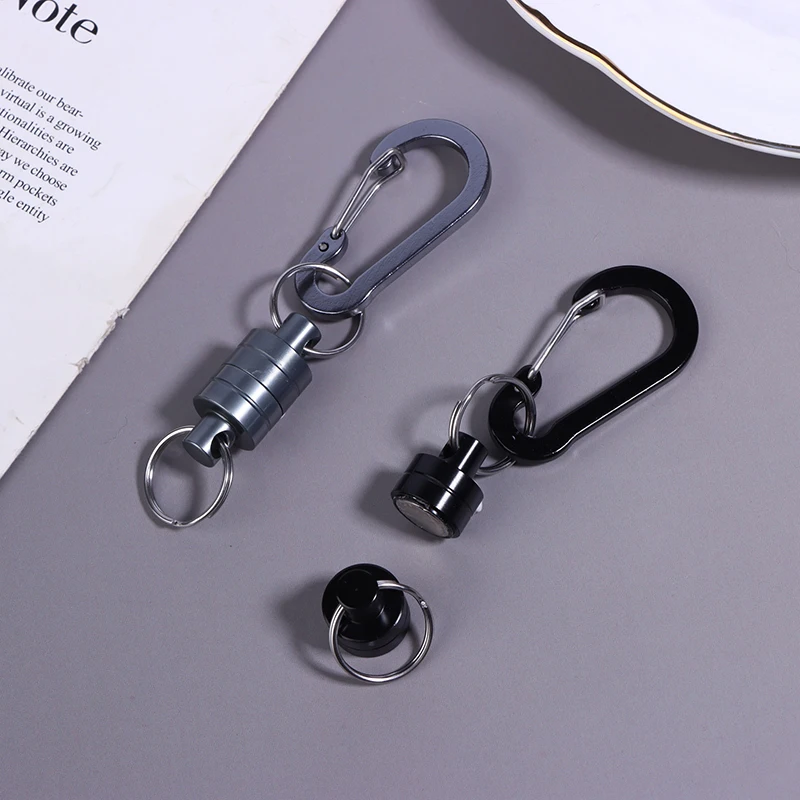 New Fishing Hanging Buckle Magnetic Buckle With Keychain Carabiner Anti-falling Fast Hanging Buckle Metal Strong Magnetic Buckle