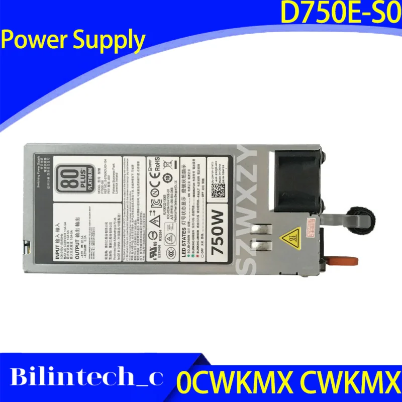 FOR DELL R620 520 720 820 920 750W Power Supply D750E-S0 0CWKMX CWKMX