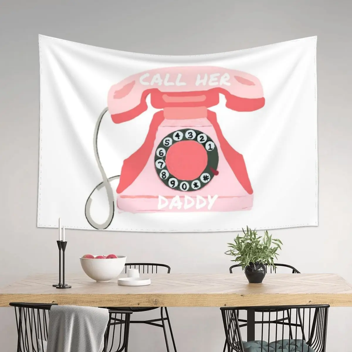Гобелен «Зови меня папой», гобелен для стены, эстетический декор комнаты, декор комнаты, корейский стиль, украшения комнаты, эстетический гобелен
